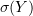 $ \sigma(Y) $