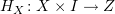 $ H_X\colon X\times I\to Z $