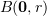$ B(\zero,r) $