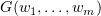 $ G(\be_1,\ldots,\be_m) $