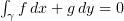 $ \int_\gamma f\, dx+g\, dy=0 $
