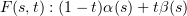 $ F(s,t) : (1-t)\alpha (s) + t \beta (s) $
