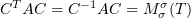 $ C^{T}AC=C^{-1}AC=\MP{\si}{\si}{\vp} $