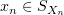 $ x_n\in S_{X_n} $
