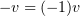 $ -\al=(-1)\al $