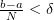 $ \frac{b-a}N<\delta $