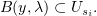 $ B(y,\lambda)\subset U_{s_i}. $