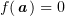 $ f(\aa)=0 $