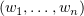 $ (\be_1,\ldots,\be_n) $