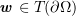 $ \ww \in T_{\mpp}(\partial \Omega) $