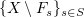 $ \{X\setminus F_s\}_{s\in S} $