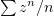 $ \sum z^n/n $
