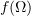 $ f(\Omega) $