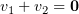 $ \al_1+\al_2=\0 $