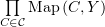 $ \prod\limits_{C\in\sC}\Map (C,Y) $