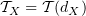 $ \sT_X=\sT(d_X) $