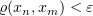 $ \varrho(x_n,x_m)<\eps $