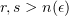 $ r,s>n(\epsilon) $