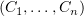 $ (C_1,\ldots,C_n) $
