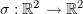 $ \si:\R^2\to\R^2 $