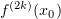 $ f^{(2k)}(x_0) $