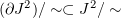 $ (\partial J^2)/\sim \subset J^2/\sim $
