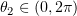 $ \theta_2\in (0,2\pi) $