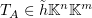 $ \vp_A\in\ho{\K^n}{\K^m} $