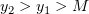 $ y_2>y_1>M $