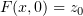 $ F(x,0) = z_0 $