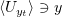 $ \langle U_{y_t}\rangle\ni y $