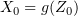 $ X_0=g(Z_0) $