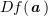 $ Df(\aa) $