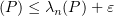 $ \vol (P)\le \lambda_n(P)+\eps $