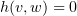 $ h(\al,\be)=0 $
