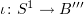 $ \iota\colon S^1\to B''' $