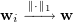 $ \ww_i\arr {\Vert\cdot\Vert_1} \ww $