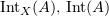 $ \Int_X (A),\, \Int (A) $