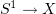 $ S^1\to X $
