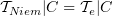 $ \sT_{Niem}|C = \sT_e|C $