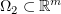 $ \Omega_2\subset\R^m $