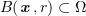 $ B(\xx,r)\subset \Omega $