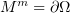 $ M^m=\partial\Omega $