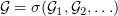 $ \mathcal{G}=\sigma(\mathcal{G}_1,\mathcal{G}_2,\ldots) $