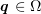 $ \qq\in \Omega $