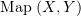 $ \Map\, (X,Y) $