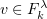 $ \al\in F_k^\la $