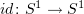 $ id\colon S^1\to S^1 $