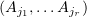 $ (A_{j_1},\ldots A_{j_r}) $