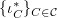 $ \{\iota_C^*\}_{C\in\sC} $